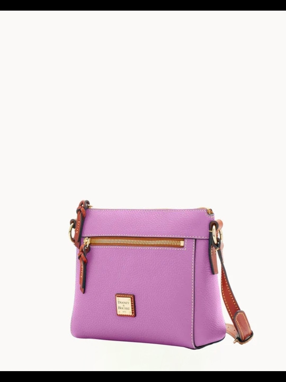 NWT! Dooney & Bourke Pebbled Leather Crossbody in ORCHID